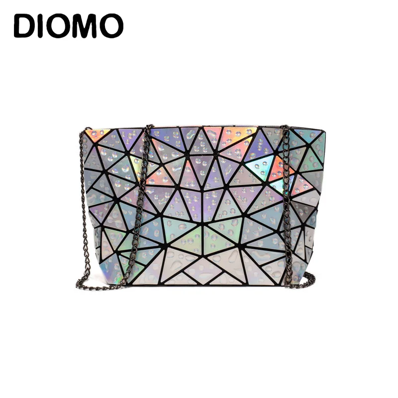 Сумка на плечо DIOMO Женская модный голографический саквояж кросс-боди с лазерной