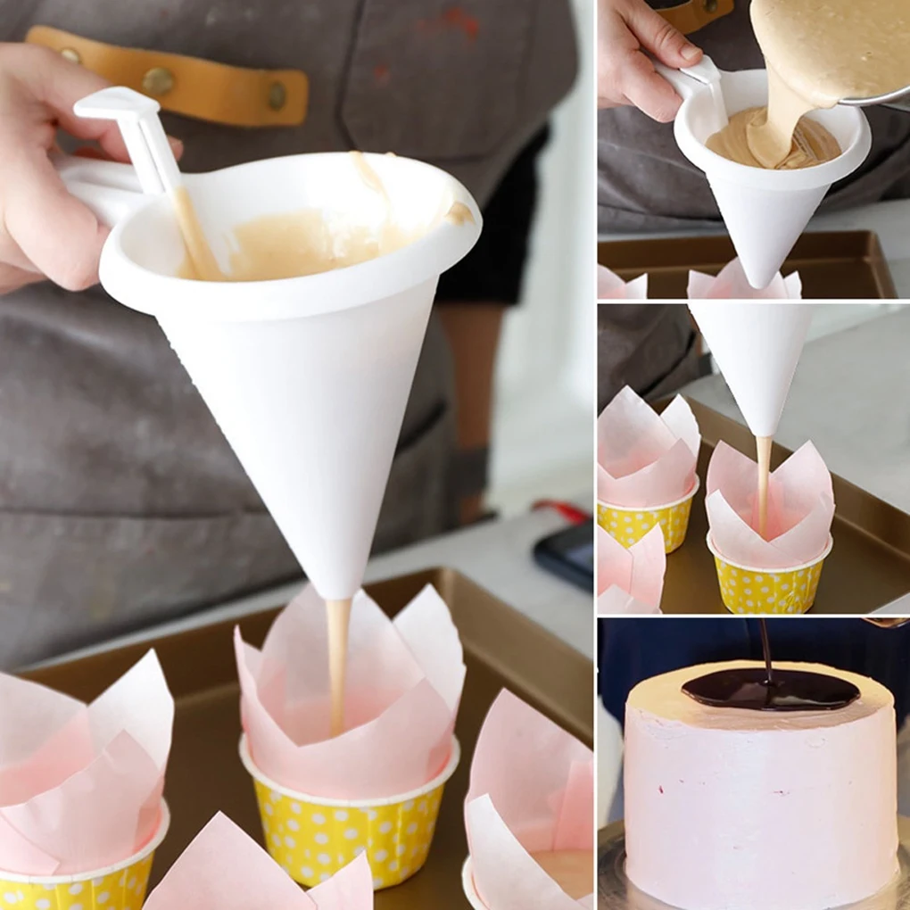 

Регулируемый глазурь конфеты Воронка Форма для шоколадной выпечки теста дозатор крема торт блины Muffin Воронка Кухня выпечки инструменты