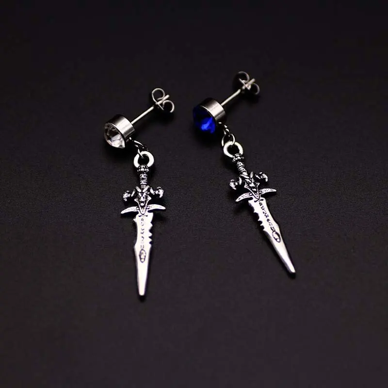 Оригинальные уникальные мужские один Спайк нержавеющая сталь серьги ребята