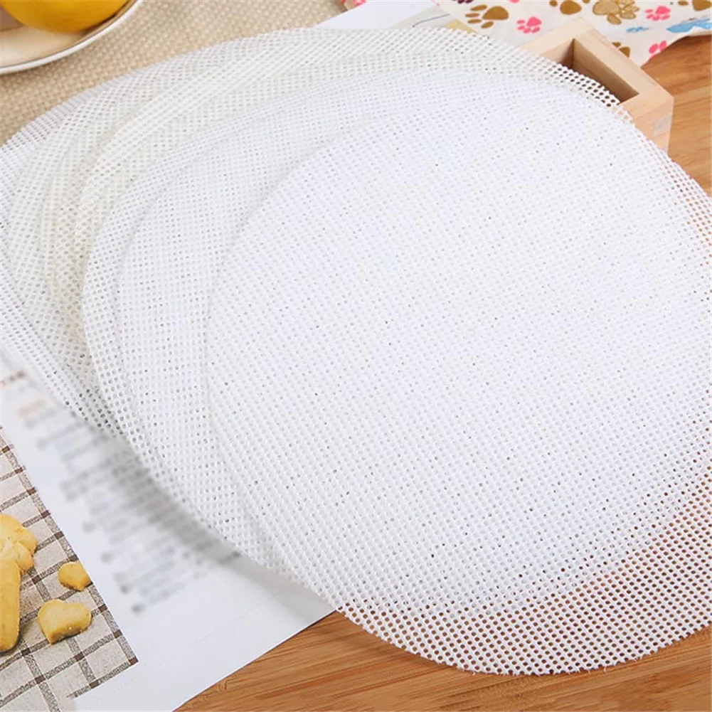 

Kitchen Accessories Non-Stick Steamer for dumplings Mat For kitchen Round Dumplings Steamer Steam Bun Dim Sum Mesh Pad Tools