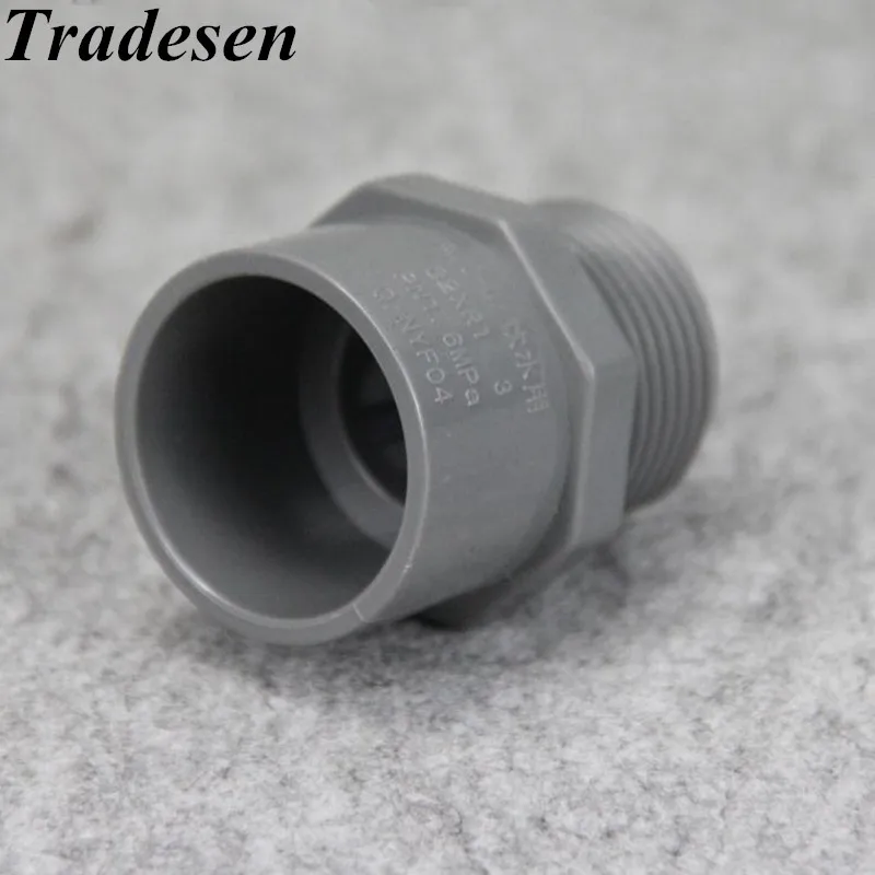1 шт. UPVC 1/2 "/3/4"/1 "штыревой резьбовой соединитель для полива сада аквариумная