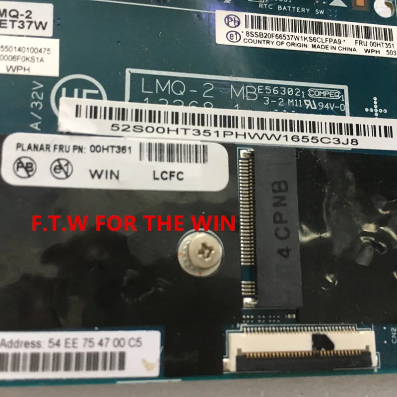 Günstig 00HT361 MB FÜR Para Lenovo Laptop Motherboard X1 Carbon CPU ,i7-5500 8G 13268-1 100% Probado
