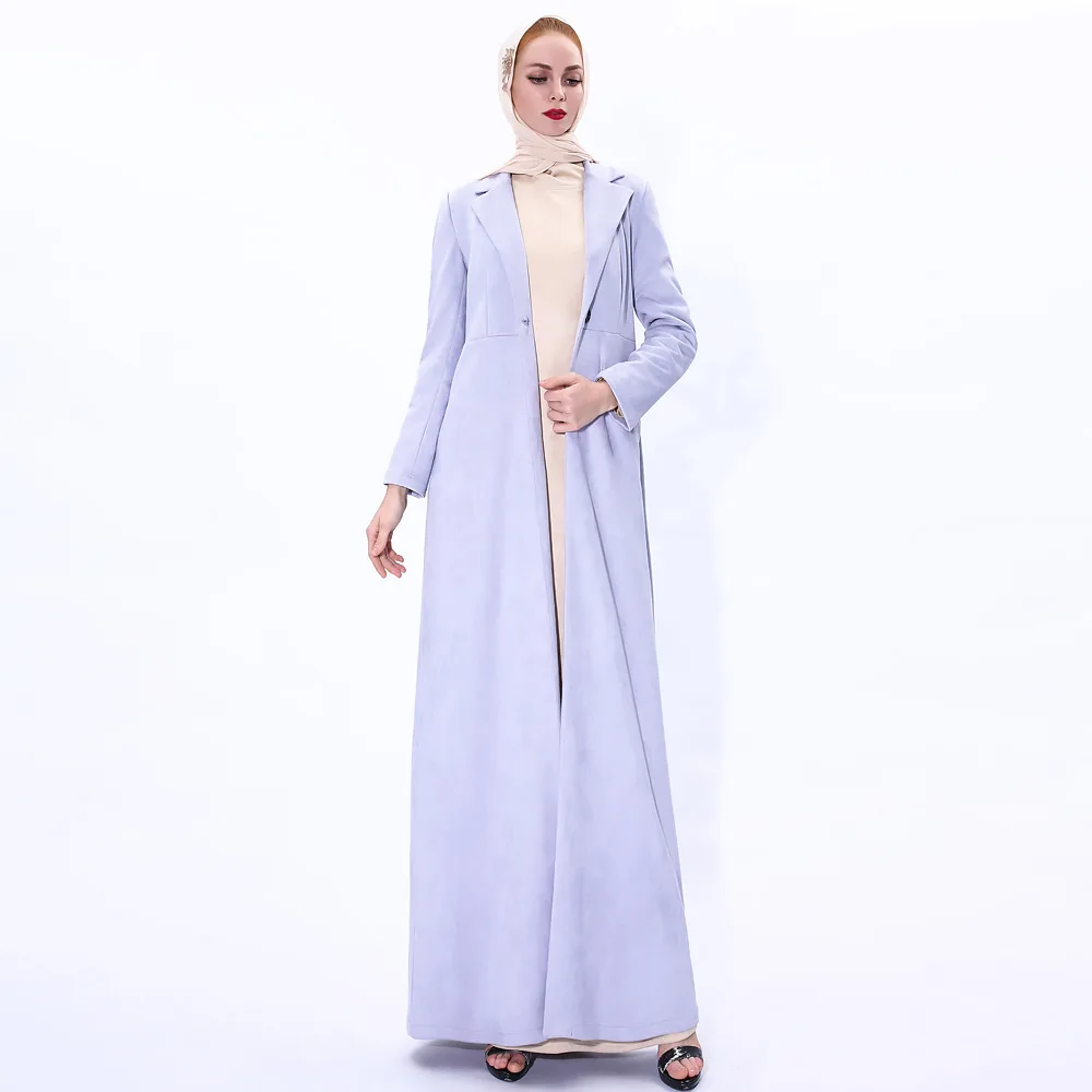 Мусульманское кимоно Дубай Abaya хиджаб женское платье Женское пальто длинное