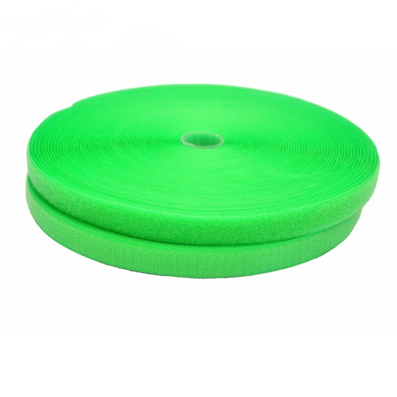 Green 1 пара метр/Сумка 2 см DIY Красочные без клея крюк и петля крепежная лента крючки Швейные полоски волшебная лента DIY аксессуары - Цвет: Green