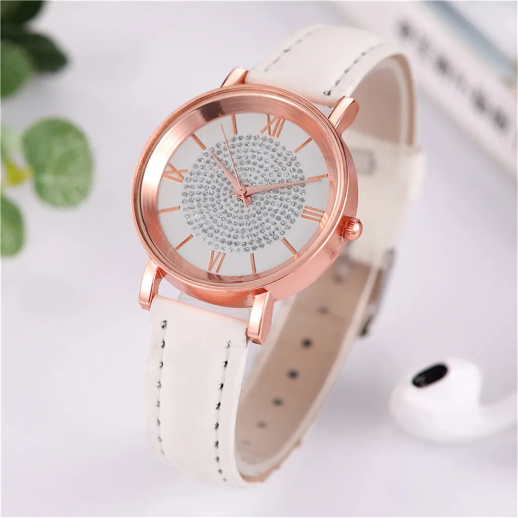 

Mode Vrouwen Luxe Horloges Quartz Horloge Roestvrij Staal Wijzerplaat Casual Bracele Quartz Horloge Klok Gift Outdoor #40