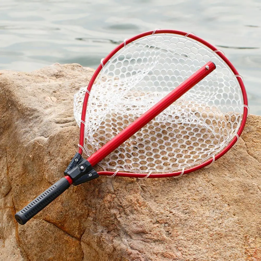 

Deepened Harmless Durable ABS Fish Landing Net Slip-proof Handle Fish Landing Net Lightweight for Fishing Lover