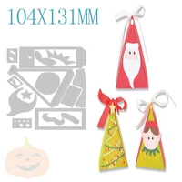 santa claus metal cutting dies for diy decoration box greeting card making scrapbooking no stamps new arrival
