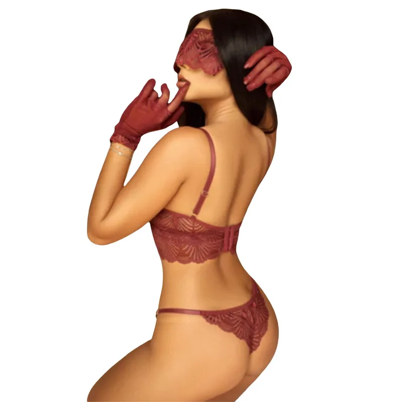 

Women's Solid Color Sexy Two Piece Bikini Fashion Camisole and Lace-Up Low Waist Trunks Swimming Suits