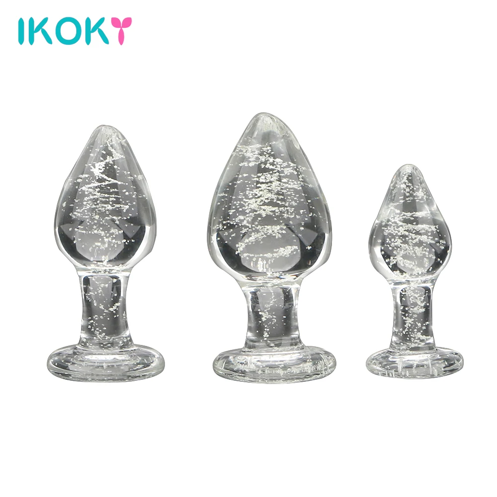 Luminous Glass Butt Plug Anal Sex Toys for Adults Women Men Prostate Massager Couples Tools Mini Erotic Machine Dildos Shop | Красота и