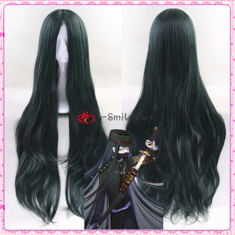 

Danganronpa V3: Killing Harmony Korekiyo Shinguji Green Long 100cm Cosplay Wigs Heat Resistant Synthetic Hair Wig + Wig Cap