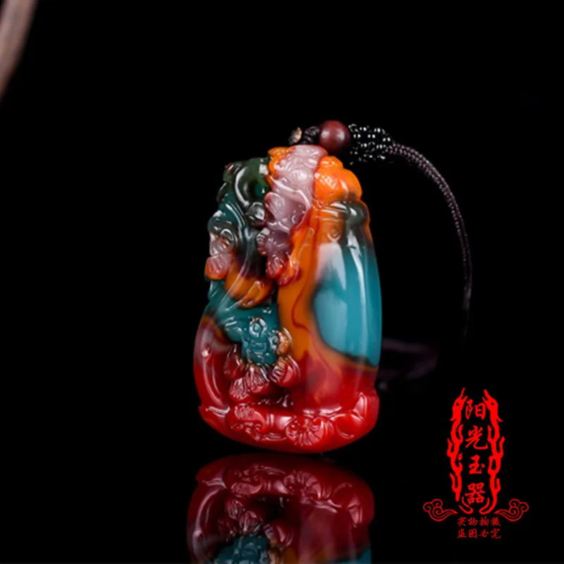 Подвески с цветами сливы "Кровь курицы" естественного цвета, расцветающие богатые мужские и женские изделия из шелка бренда.