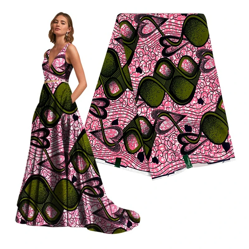 

Ankara Wax Fabric High Quality African Wax Print Fabric 100% Cotton Soft African Guaranteed Veritable Real Wax for Dress VL60