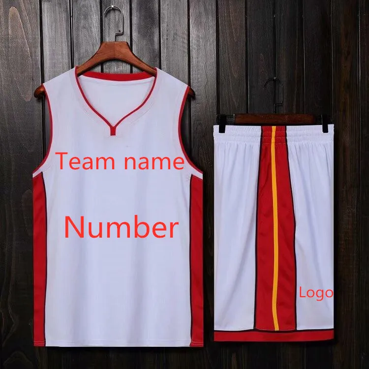 Пользовательское имя и номер Новый сезон Новая баскетбольная форма Jersey взрослый ребенок размер двойная