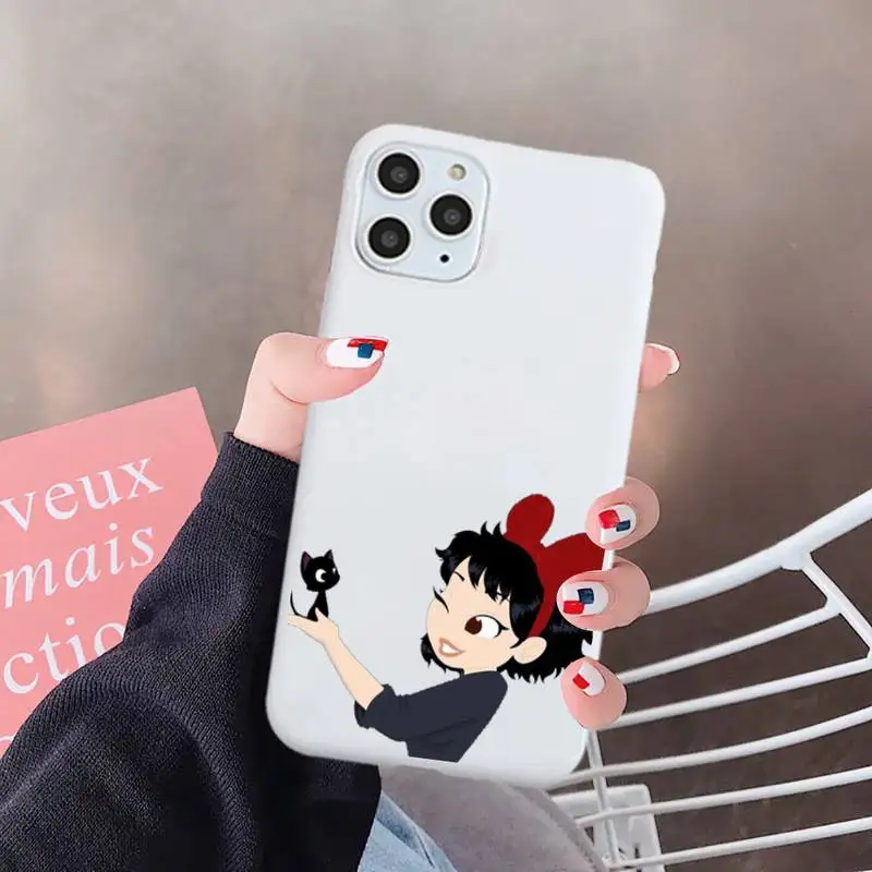 

Kiki's Delivery Service manga anime Phone Case Candy Color for iPhone 6 7 8 11 12 s mini pro X XS XR MAX Plus