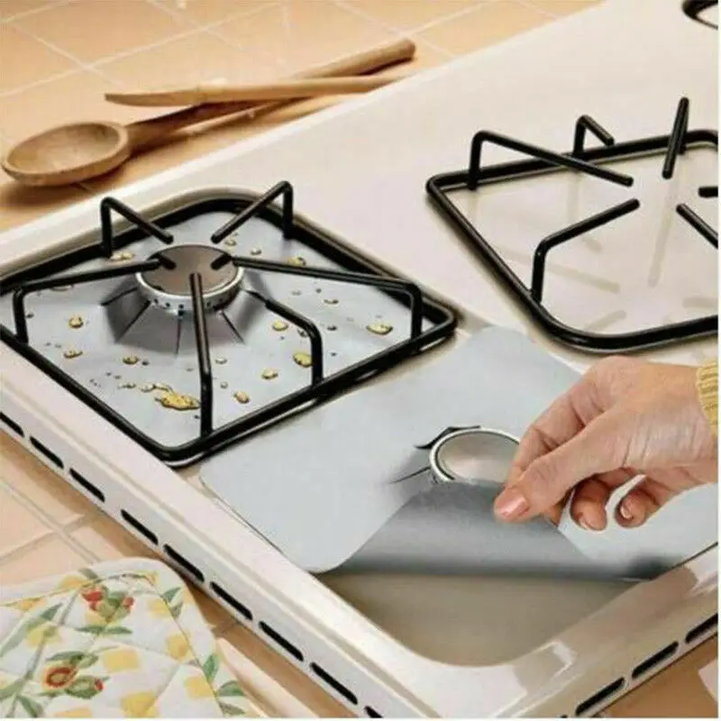 4 шт./компл. стандартная газовая плита неприлипающая крышка плиты новая коврик