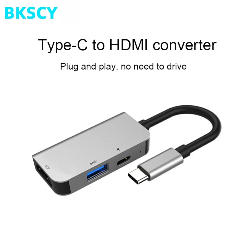 BKSCY USB C концентратор типа к HDMI Thunderbolt 3 адаптер для MacBook samsung Galaxy S9 huawei P20 mate 20 Pro type 0