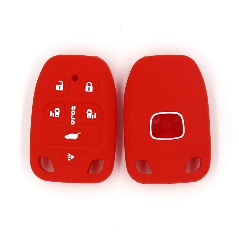 6 кнопок мягкий силиконовый дистанционный смарт ключ Оболочка Чехол брелок