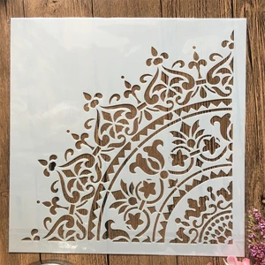 30*30 см Мандала 14 колеса круглое окно DIY трафареты для наслоения раскраска для скрапбукинга тиснильный альбом декоративный шаблон