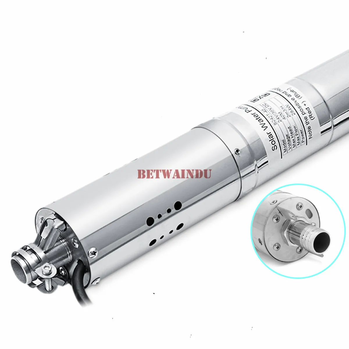 Погружной колодезный насос из нержавеющей стали 12 В постоянного тока 3000 л/ч