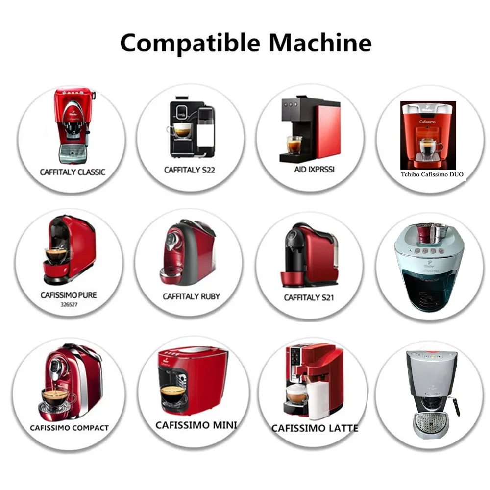 Tchibo Cafissimo кофе капсулы Многоразовые K fee фильтр Pod чашка из нержавеющей стали ALDI