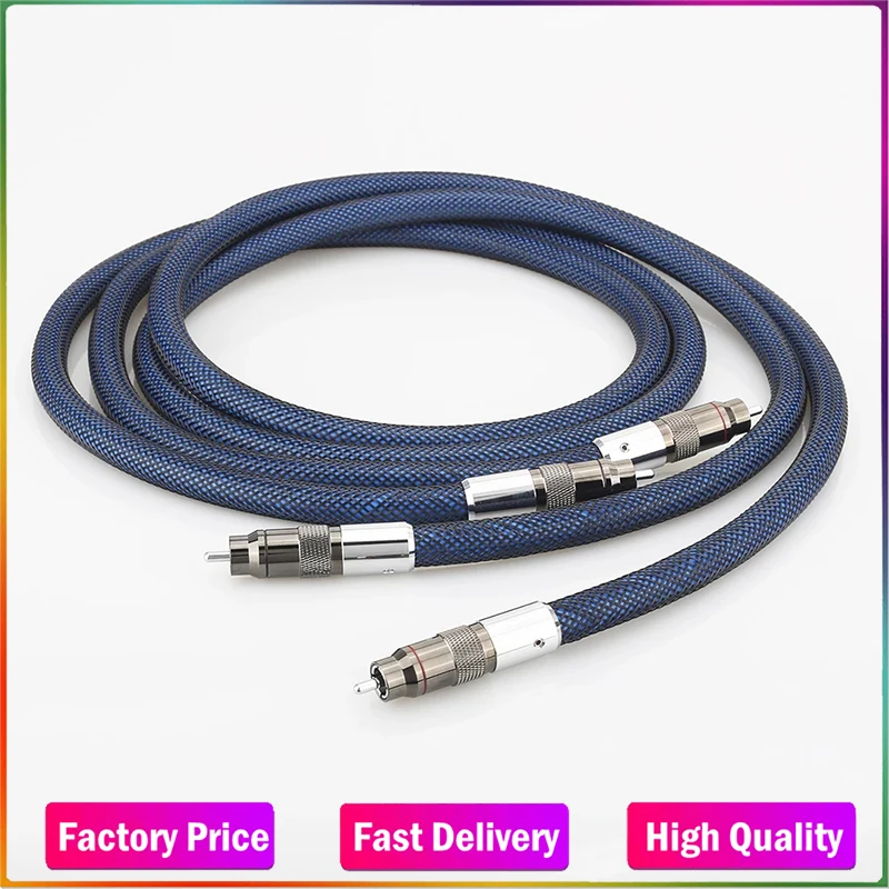 

Audiocrast Silver Plated RCA Interconnect Cable Stereo Hi-Fi Audio Analogue Lead HIGH END PHONO RCA CABLE RCA TO RCA AUDIO Cable