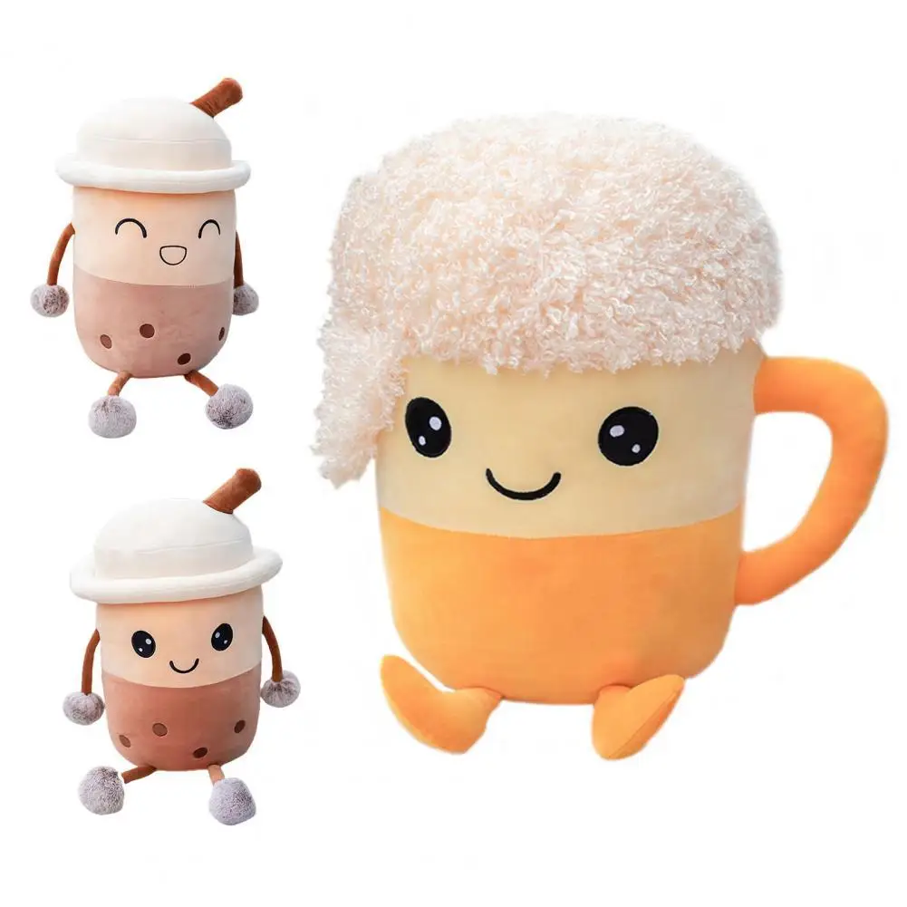 

35cm Reallife Creative Beer Cup Shape Soft Cotton Stuffed Pillow Cushion Doll