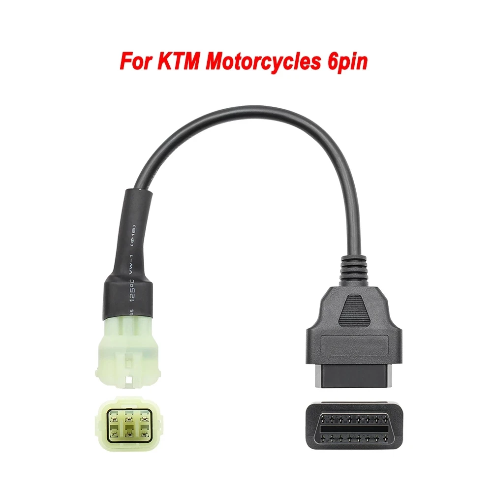 Диагностический кабель OBD2 для мотоциклов Для YAMAHA 3Pin 4Pin Honda 6Pin Kawasaki BENELLI Suzuki Ducati ICOM-D