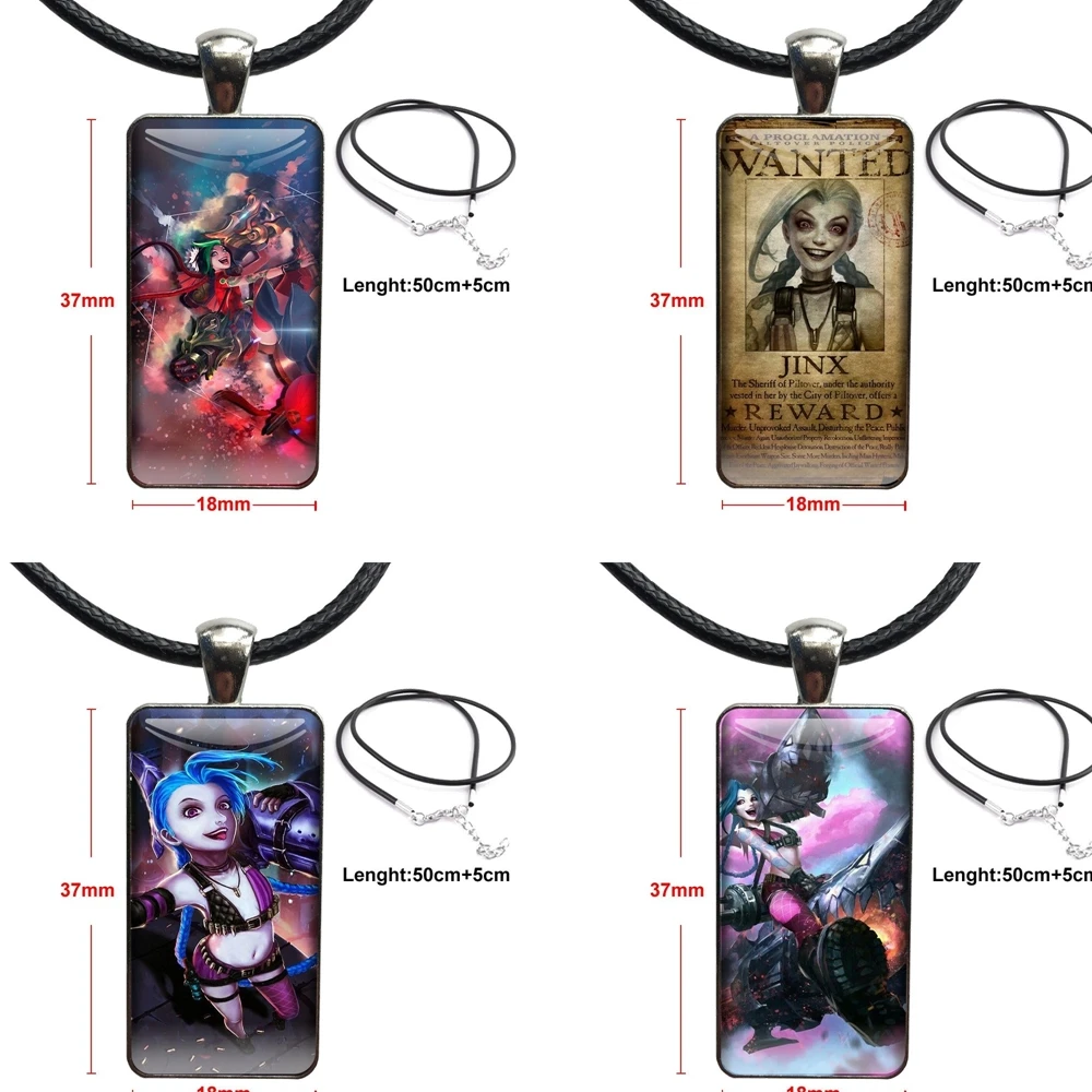 Женское ожерелье с подвеской из стекла Jinx ручная работа половина подвески самым