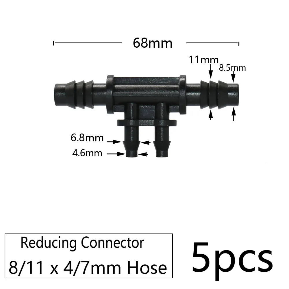 Соединитель с зазубринами для садового шланга 8/11 дюйма 4/7 мм | Дом и сад