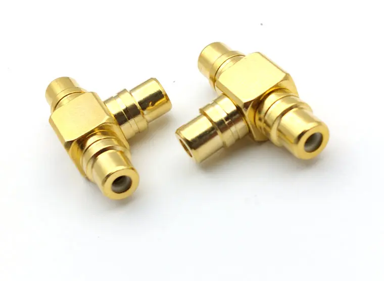 

1 шт., медный переходник с RCA на 2 гнезда