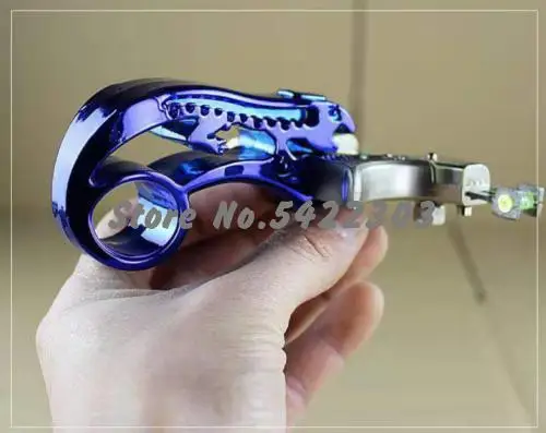 

Alloy slingshot high-precision fiber optic aiming hunting slingshot, flat skin bow for outdoor shooting games