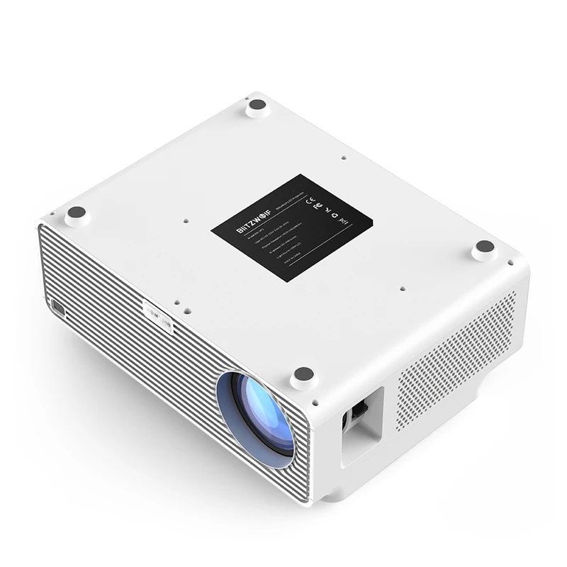 ЖК проектор Blitzwolf 380 ANSI 6500 лм Android 8 0 16 ГБ BT4.0 RJ45 LAN 4K разрешение несколько портов