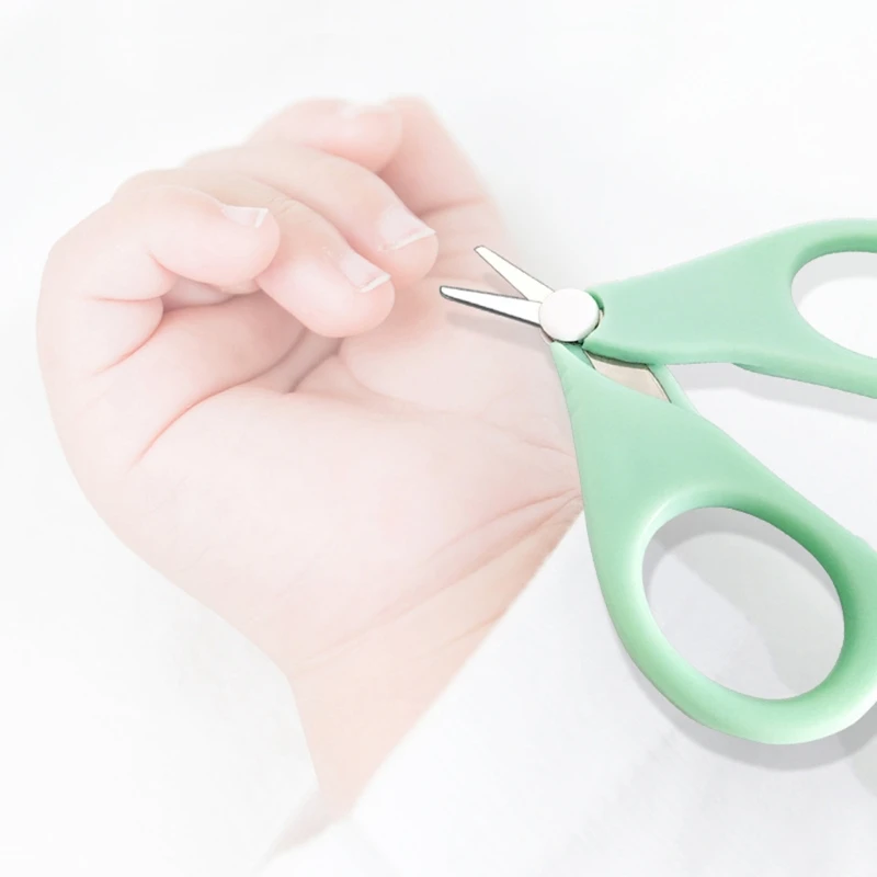 

5 Pcs Baby Nail Hair Daily Care Kit Newborn Infant Nail Clipper Scissor Hair Comb Nose Cleaner Safety for Toddler Nursing