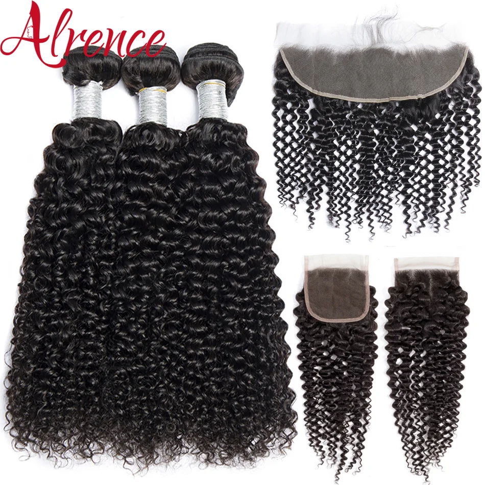 

Монгольские кудрявые 100% человеческие волосы 3 4 пряди с застежкой, кудрявые волосы для наращивания, дешевые кудрявые пряди Remy с фронтальной