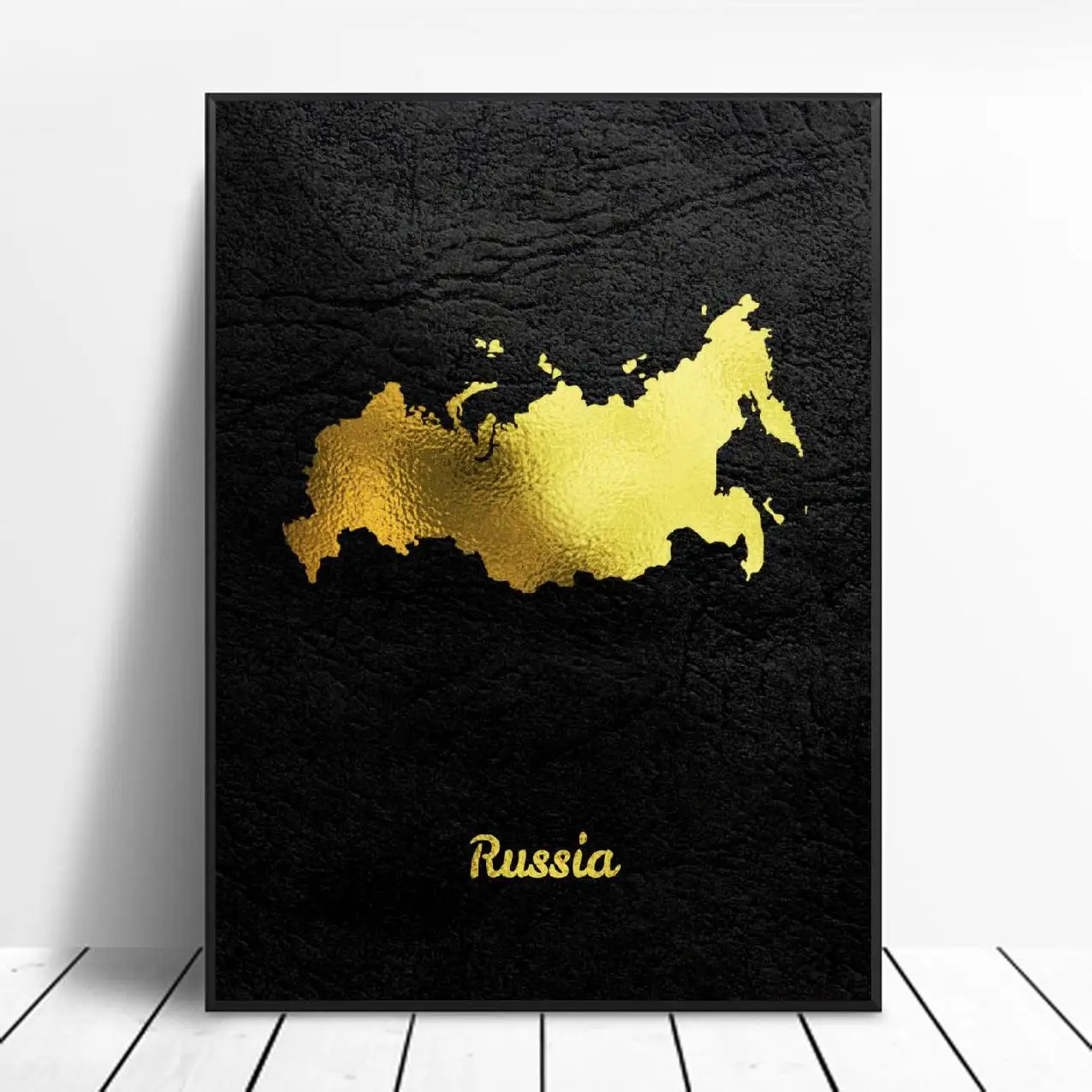 Золотая карта художественная живопись на холсте настенная рисунки домашний