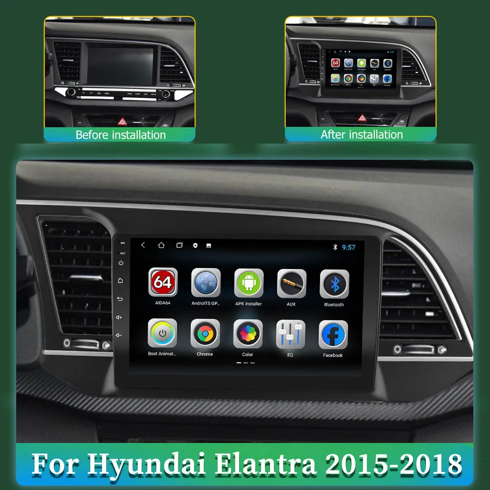 Для Hyundai Elantra 6 2015 2016 2017 2018 Android 10 0 DSP 8 ядерный автомобильный Радио навигатор