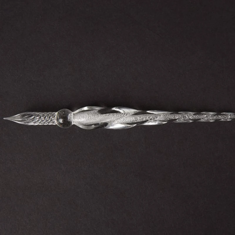 

1pc New Vintage Portable Glass Dip Dipping Pen Holder Fountain Pens Handmade