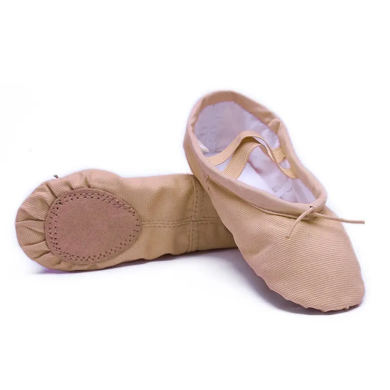 Size15-26cm черные холщовые танцевальные туфли из мягкой коровьей замши танцевальная