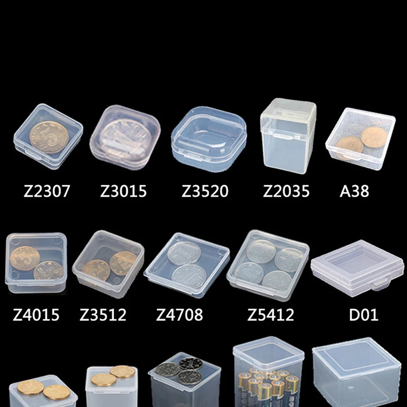 

Plastic Box Container Screw Holder Practical Compartment Jewelry Display Case