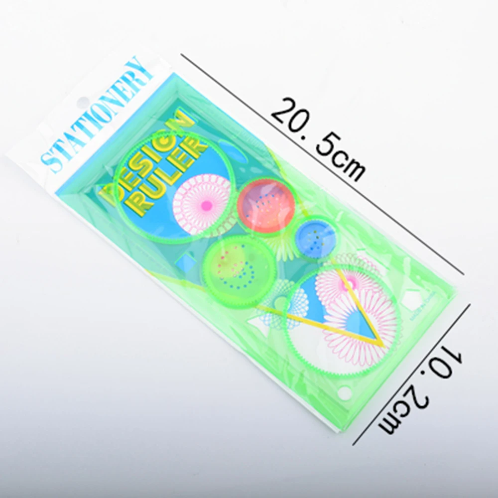 Прозрачный калейдоскоп креативный пазл четырехцветный Шаблон Линейка