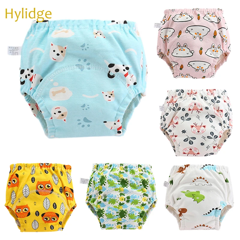 

Hylidge 2020 Waterproof Toddler Training Pants Reusable Nappies Washable Diaper Cotton Gauze Breathable Baby Cloth Diapers