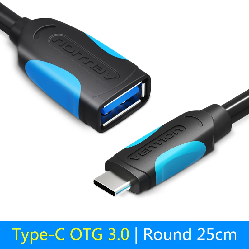 Type-C OTG 25cm Vention OTG адаптер Micro USB/USB 2.0 конвертер OTG кабель для Android Samsung Galaxy Xiaomi Планшеты компьютера на флэш- Мыши клавиатура клавиатура переходник микро usb на usb usb кабель otg кабель - Цвет: Type-C OTG 25cm