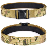tactical camouflage nylon belt sport safety waist support belt outdoor military equipment belt combat rescue hunting waistband