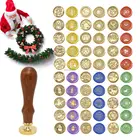 Ретро Рождество Санта Клаус снежинки подарок воск штамп уплотнение дерево Хобби Набор Замена медные головки инструменты пост Декор на заказ