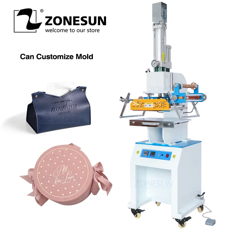 ZONESUN ZSP-890M2 330x460 мм Автоматический Пневматический цифровой зеркальный кожаный