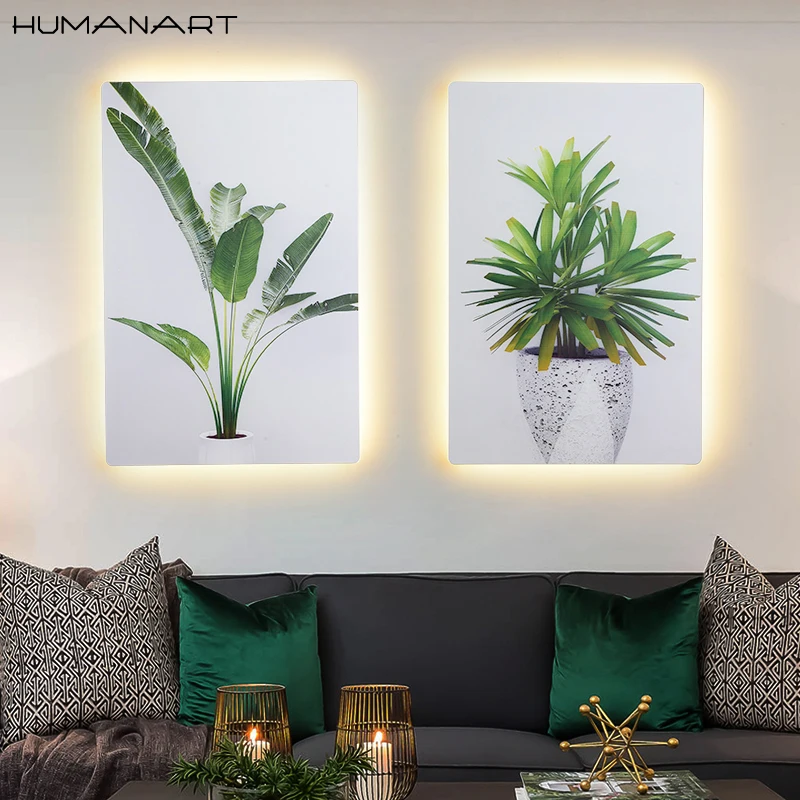 Креативные Настенные светильники с технологией струйной печати 3 сменные цвета