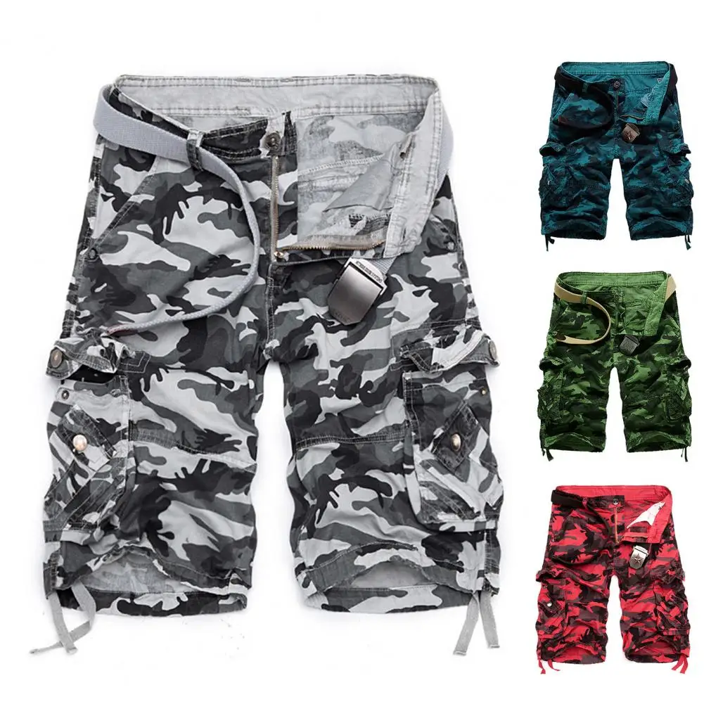 

Streetwear Stylish Camouflage Print Men Shorts Soft Short Pants Camouflage Print for Training