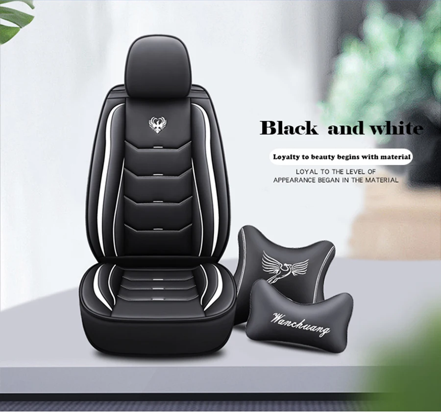 

Universal PU Leather car seat covers For Jaguar XF XE XJ F-PACE F-TYPE brand firm soft auto accessories car stickers car styling