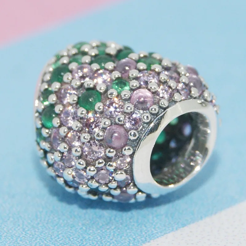 Бусины в форме сердца стразы Европейский оригинальный браслет для женщин Lover Clover