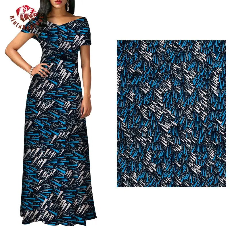 

BintaRealWax African Fabrics Soft Cotton Prints Material for Sewing Ankara Dress Wholesale Price Party Clothing Cloth 40FS1389